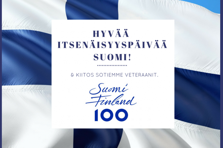 Hyvää itsenäisyyspäivää & kiitos sotiemme veteraanit! - Suomi 100 vuotta