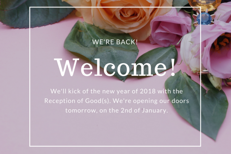 We're Back and Opening Our Doors Tomorrow - Welcome!
